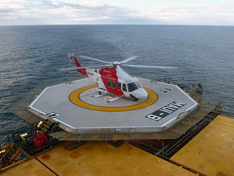 New XE enhanced safety decking after aluminium helideck upgrading